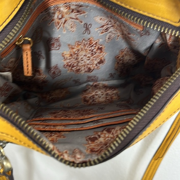 HOBO International Hunter Yellow Leather Crossbody Bag BLEMISH - Picture 5 of 8